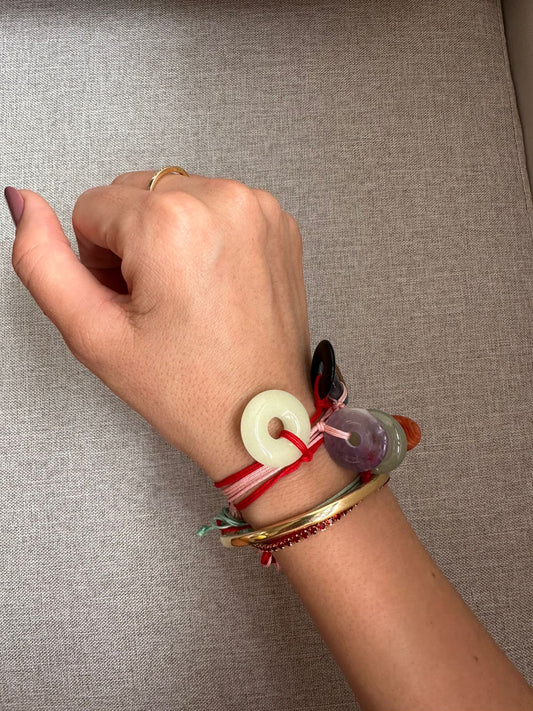 Pulsera Dona Buena Energía - Jade amarillo